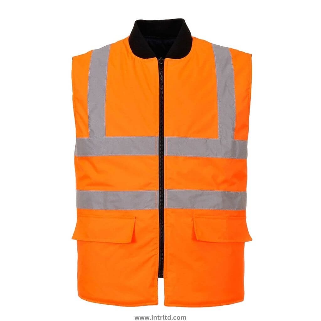 HI VIS WORKWEAR BODYWARMER (10) BODYWARMERS 1008 - Image 1