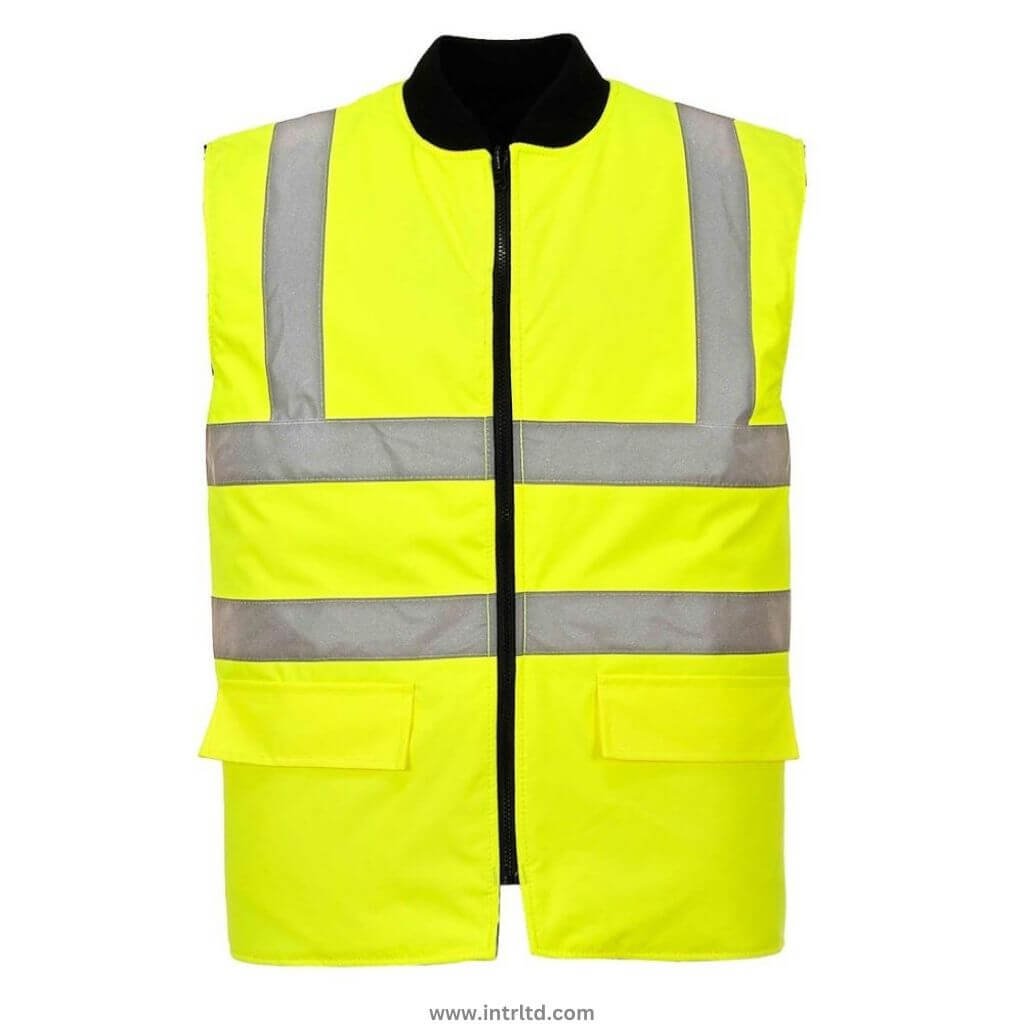 HI VIS WORKWEAR BODYWARMER (8) BODYWARMERS 1006 - Image 1