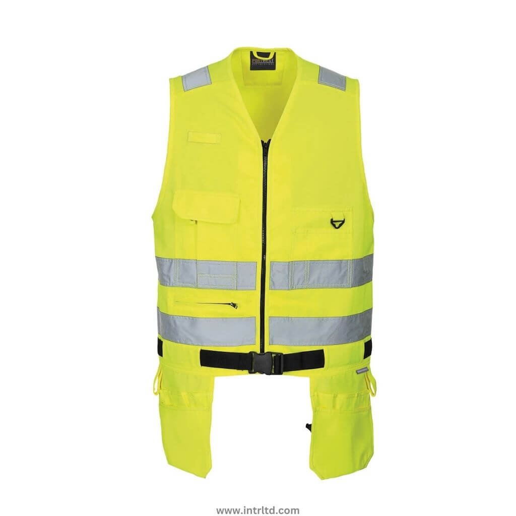 HI VIS WORKWEAR VESTS (12) VEST 1012 - Image 1
