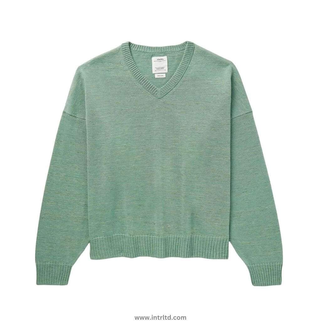 Knitted V Necks (21) V Neck 1021 - Image 1