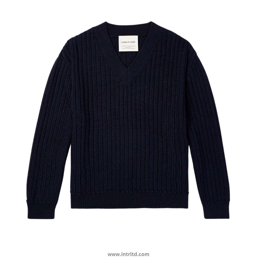 Knitted V Necks (4) V Neck 1004 - Image 1